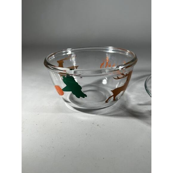 Christmas Glass Cookies For Santa Plate Carrots For Reindeer Bowl Clear Dishes - Picture 8 of 16